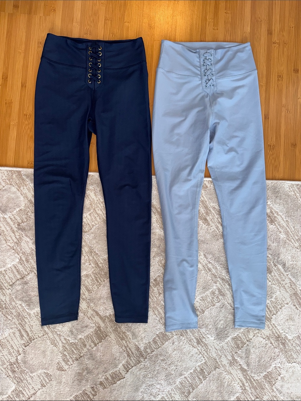 WeWoreWhat Leggings Set of 2: Navy & Light Blue